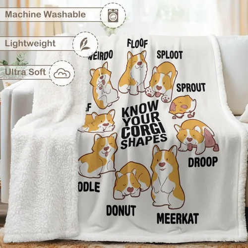 Miniatura 46 de Autumn Teddy Dog Patchwork Sherpa Blanket Fall Cozy Throw Blanket Cute Puppy Quilt Style Warm Soft Blanket for Couch Sofa Bedroom Decor 50x60 Inches