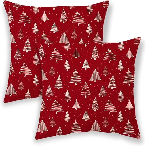 Miniatura 18 de Fundas de almohada de Halloween de 18 x 18 pulgadas, 2 piezas, fundas de almohada decorativas de cuervos en árbol negro para sofá, funda de cojín