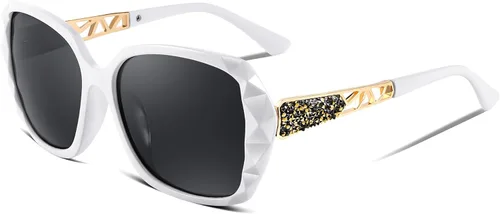Miniatura 53 de FEISEDY - gafas de sol polarizadas para mujer, marco compuesto brillante B2289