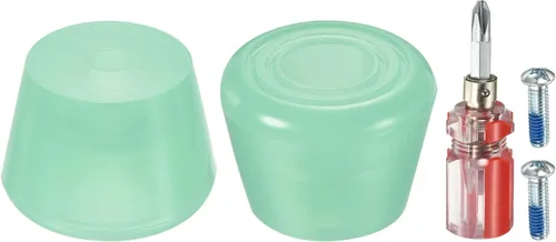 PATIKIL Topes de punta para patines con destornillador, bloque de tapones de freno de goma 82A, para repuesto de accesorios de patines