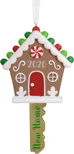 Miniatura 6 de Hallmark Casa de pan de jengibre nuevo hogar 2023 adorno de Navidad, cerámica premium