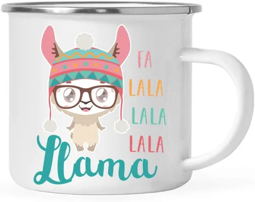 Miniatura 14 de Andaz Press Taza de café de acero inoxidable con temática de alpaca de 11 onzas, regalo de broma, colorido gráfico de llama bohemio, 1 paquete, taza