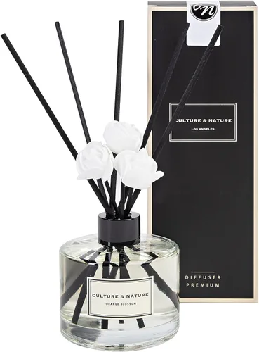 Miniatura 42 de CULTURE & NATURE - Set de difusor de varillas de 6.7 onzas líquidas (200ml) - Difusor con varillas perfumado a vainilla - Fragancia para el hogar