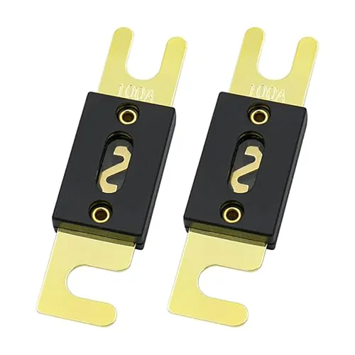 Miniatura 34 de Baomain Paquete de 2 fusibles ANL de 300 A a granel con terminales chapados en oro para audio de automóvil, amplificador, camión, barco, RV
