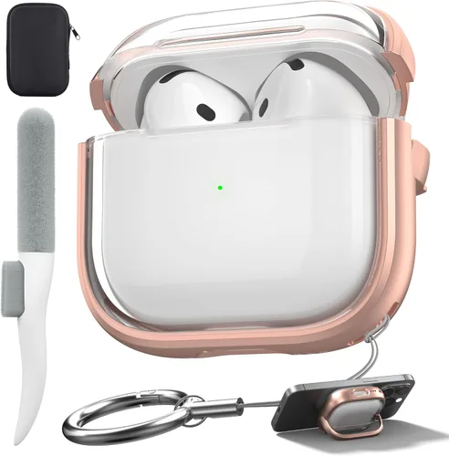 Miniatura 15 de Valkit Funda compatible con AirPods Pro, transparente con kit de limpieza, funda protectora de TPU suave para AirPods Pro Gen 2nd/1st 2023/2022/2019
