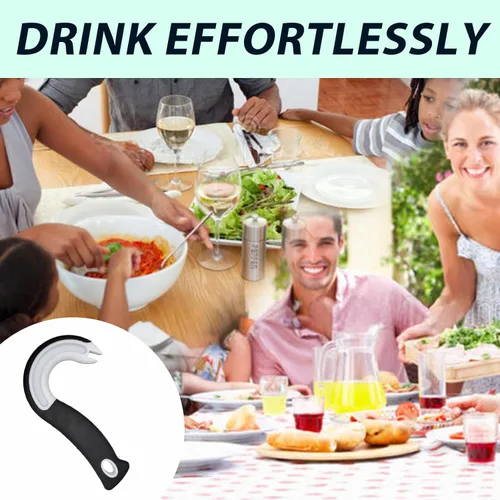 Miniatura 3 de Abrelatas de anillo fácil de abrir, extractor de pestañas superiores, herramienta simple para pestañas de soda, levantador de tapa, lata, ideal
