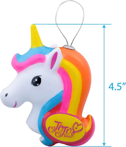 Miniatura 6 de Ruz JoJo Siwa - Juego de adornos de Navidad de estrella y unicornio, decoración de árbol para interiores y exteriores, paquete de 2