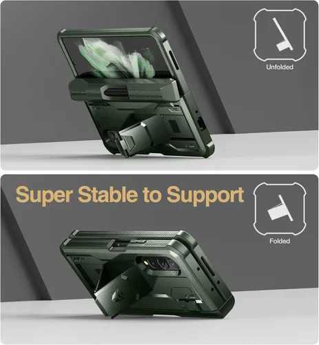 Miniatura 4 de Dexnor Shielder Series - Funda para Samsung Galaxy Z Fold 3 (2021), de grado militar, a prueba de golpes, resistente, con protector de pantalla