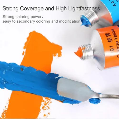 Miniatura 5 de LIGHTWISH Pintura al óleo, 21 colores al óleo vibrantes, tubos grandes de 1.7 onzas líquidas, pintura a base de aceite para pintura en lienzo