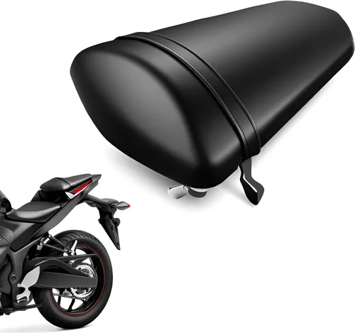 Cojín para asiento de pasajero trasero compatible con Yamaha YZF R3 2015-2023 | Reemplazo de silla de montar de motocicleta de cuero sintético |