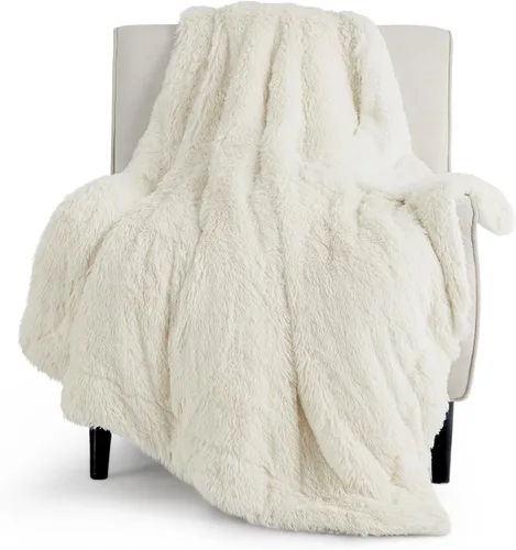 Miniatura 25 de Bedsure GentleSoft Manta de Tiro de Piel Sintética Esponjosa y Suave para Sofá, Forro Polar Sherpa Suave Regalos Acogedores para Mujeres, Manta
