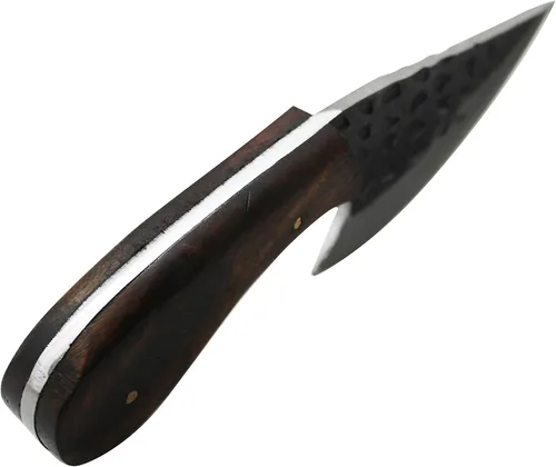 Miniatura 5 de Collection 1075 - Cuchillo de caza de espiga completa de acero al carbono, hoja de acero de alto carbono forjado hecho a mano con funda de cuero