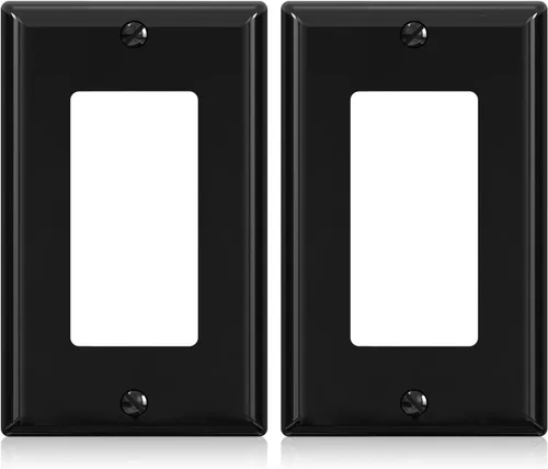 Miniatura 18 de ELEGRP Placa decorativa de pared para receptáculo, cubiertas decorativas de tamaño estándar de 1 gang, placas frontales de policarbonato irrompibles