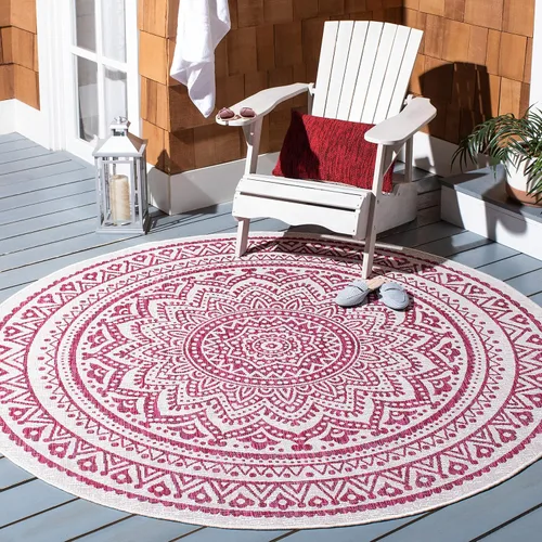 Miniatura 17 de SAFAVIEH Alfombra lavable para exteriores, colección Courtyard - Pasillo de 2.3 x 8 pies, color beige claro y marrón claro, no desprende pelusa