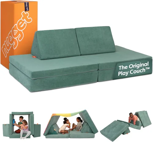Miniatura 18 de Nugget - El sofá de juego original para niños - Sofá modular de espuma infantil para sala de juegos, imaginación y juego creativo de extremos Bambú