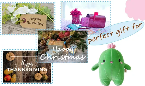 Miniatura 6 de BABOLI Peluche de cactus de peluche con cara sonriente y antena rosa, cactus de miel, juguete suave de peluche, bonito regalo para niños, niñas