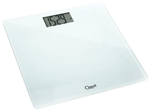 Miniatura 3 de Ozeri Báscula de baño de precisión 440 libras 4409lbs en vidrio templado con tecnología de sensor de 176oz 01 libras 01lbs y tara para bebés