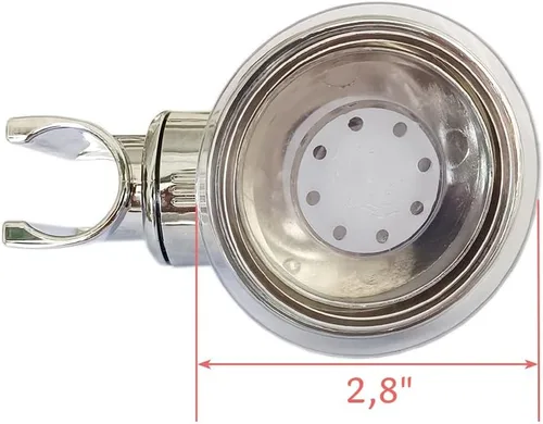 Miniatura 6 de Medsuo Soporte de cabezal de ducha ajustable con almohadilla adhesiva, soporte de cabezal de ducha con ventosa extraíble, sin taladro, soporte