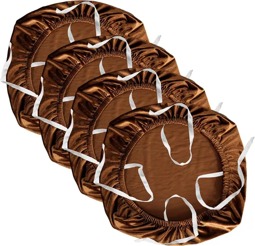 Miniatura 19 de Yikko - Fundas de asiento de terciopelo para silla de 14.96-18.89 pulgadas, con correas, fundas lavables para silla de oficina y computadora