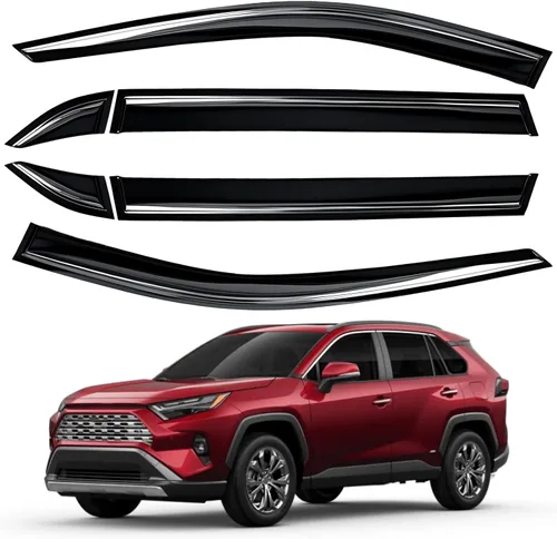 Miniatura 17 de AUXKO Protector de lluvia de ventana para Honda HRV 2023 2024 2025 2026 exterior con cinta adhesiva inastillable, protector de humo solar, visera
