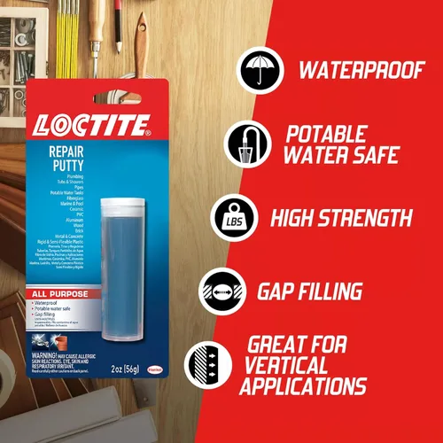 Miniatura 2 de Loctite Masilla epoxi de reparación multiusos, palo de 2 onzas, paquete de 6