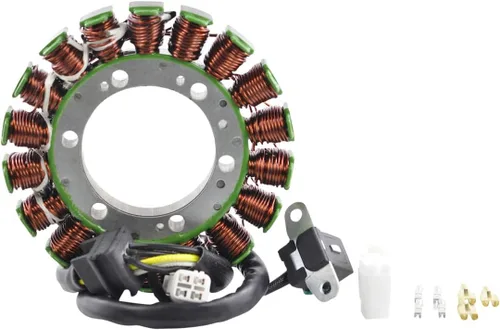Miniatura 2 de RMSTATOR Repuesto para kit de volante mejorado + extractor de volante + estator + junta reguladora de voltaje Suzuki LTA 400 Eiger 4x4 Auto 2002-2007