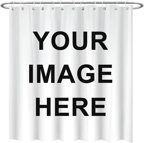 BlingPainting Cortinas de ducha personalizadas con foto (72x84 pulgadas)