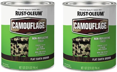 Miniatura 13 de Rust-Oleum 379561 - Pintura especial de camuflaje, cuarto, verde ejército mate, (Paquete de 1)