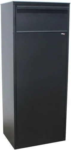 Miniatura 3 de ALX -800-BK Allux - Caja de paquetes de acero galvanizado con bloqueo, color negro, 11 pulgadas de profundidad x 15.5 pulgadas de ancho x 37.5