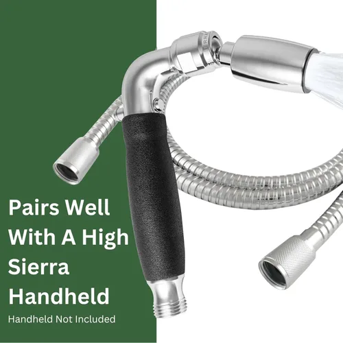 Miniatura 6 de High Sierra® - Manguera de ducha de acero inoxidable sin plomo con tubo interior de silicona resistente a la bio-película. Extremadamente fuerte