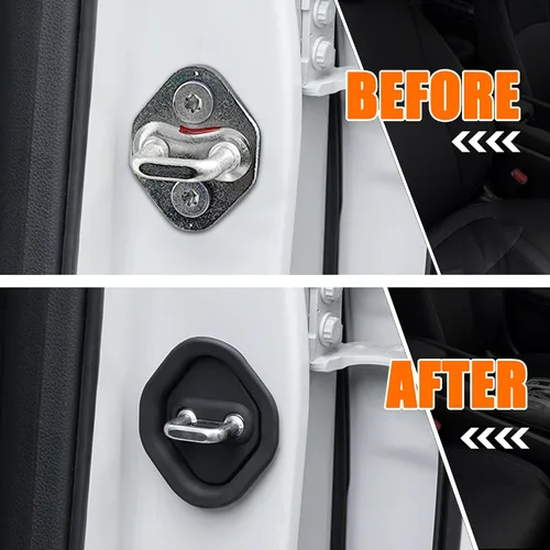 Miniatura 4 de TOMALL 4 pestillos de silicona para puerta de automóvil compatibles con Honda Accord Civic CR-V XR-V HR-V UR-V Odyssey Crosstour Pilot Vezel