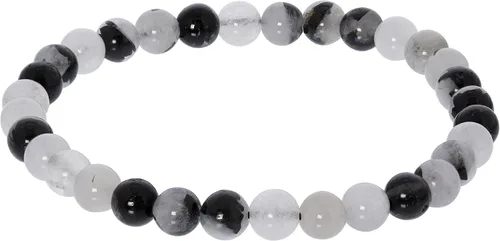 Miniatura 50 de Gem Avenue Handmade Round Bead Stretch Bracelet Unisex Natural Stone Beaded Jewelry for Men & Women, Elastic Wristband for Daily Wear
