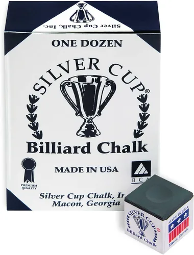 Miniatura 3 de Silver Cup caja de gis para tacos de pool/billar, 12 cubos., Pícea