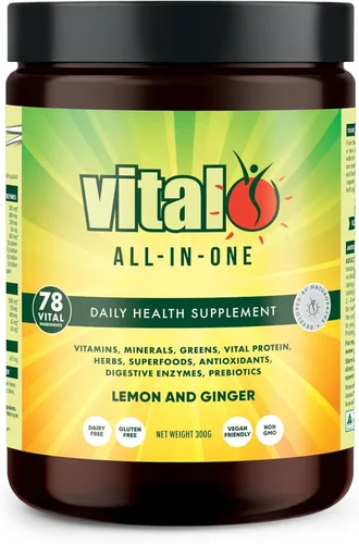 Miniatura 8 de Vital Suplemento diario de salud todo en uno – Vital Supergreens en polvo, superalimento verde con probióticos y apoyo energético natural con frutas