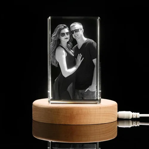 Miniatura 8 de Foto de cristal 3D personalizada grabada dentro del cristal con tu propia imagen, regalo de cubo de fotos de vidrio 3D, regalo único para el día