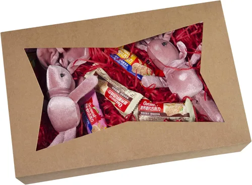 Miniatura 7 de Paquete de 15 cajas de pastelería marrón para panadería de 12 x 8 x 3 pulgadas, donas grandes, magdalenas, cajas de galletas con ventana de PVC