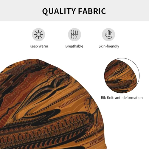 Miniatura 47 de Gorro africano holgado para adultos, tejido elástico, de calavera, gorro de invierno para exteriores para mujeres y hombres