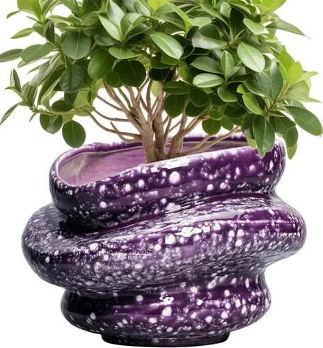 Miniatura 16 de Macetas de cerámica para plantas de 10.6 pulgadas, macetas de bonsái para plantas de interior con orificio de drenaje, maceta decorativa al aire
