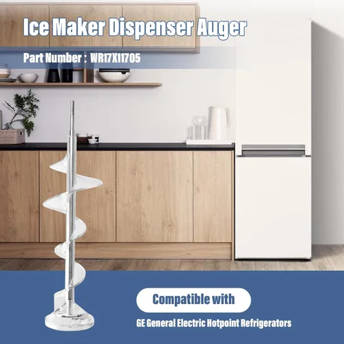 Miniatura 7 de Barrena dispensadora de fabricador de hielo mejorada para piezas de repuesto de refrigerador GE WR17X11705 WR17X11939 PS1018130 AP3849786 AP3672963