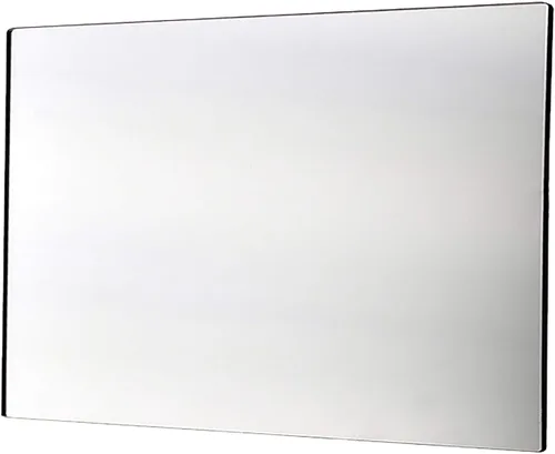 Marketing Holders Lámina de espejo acrílico de 8.5 x 11 pulgadas, azulejos con tiras magnéticas, plástico reflectante, ligero, plano con esquinas