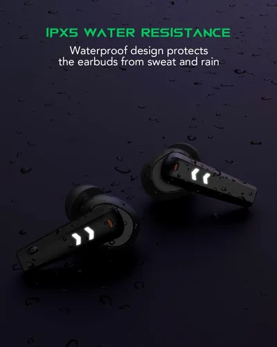 Miniatura 7 de Black Shark Auriculares inalámbricos con latencia ultra baja de 35 ms, auriculares Bluetooth para juegos con sonido premium, Bluetooth 5.2