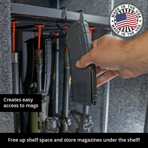 Miniatura 6 de Revistero Magminder Undershelf - Almacena cargadores AR, AK, PMAG y Double Stack con placas base, reimagina tus productos seguros para armas