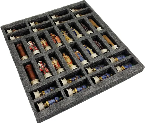 Miniatura 3 de Juego de ajedrez de las Cruzadas de la época medieval Árabes vs Cristianos - SIN tablero