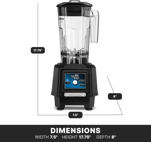 Miniatura 6 de Waring Licuadora comercial de 2 HP, controles variables de dial con contenedor de copoliéster sin BPA de 48 oz