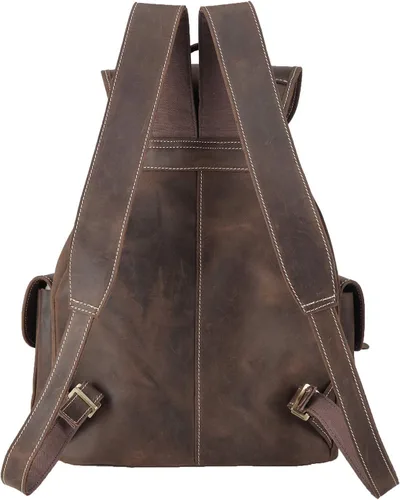 Miniatura 4 de Polare - Mochila vintage de cuero de grano completo para hombre y mujer