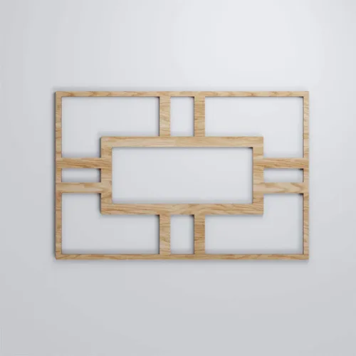 Miniatura 5 de 10 1/4"W X 15 3/8"H Medium Hastings Decorativos Paneles De Pared De Madera De Calado, Roble Rojo