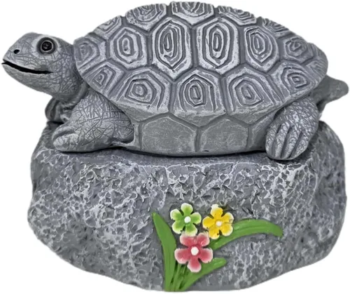 Turtle Hide a Key Outside Spare Key Hiders Outdoor Turtle Shape Garden Decor Waterproof Safe Holder for Outdoor Yard Geocache Containers Rock