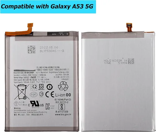 Miniatura 2 de EB-BA336ABY - Batería de repuesto para Samsung Galaxy A53 5G SM-A536 SM-A536U SM-A536U1 SM-A5360 SM-A536B SM-A536W SM-A536N SM-S536DL con kit