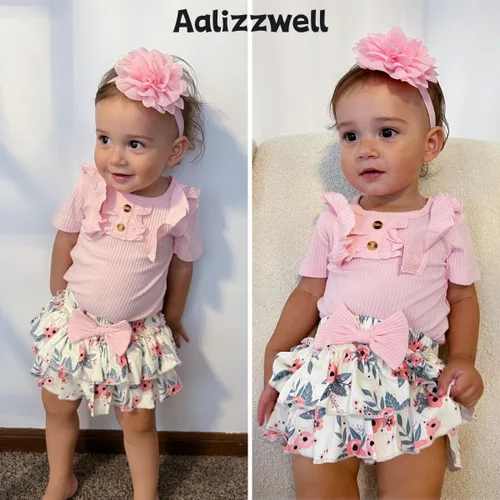 Miniatura 3 de Aalizzwell Traje de verano para bebés recién nacidos