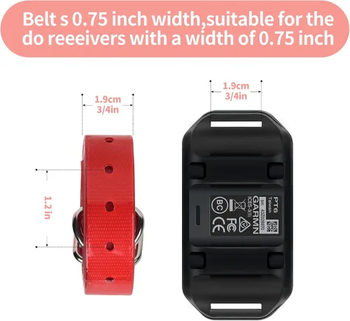 Miniatura 2 de Stone-Tech - Collar de perro para Garmin compatible con correa de 3/4 pulgadas para Garmin PT10 TB10 Delta Sport Delta para Petsafe, PATPET